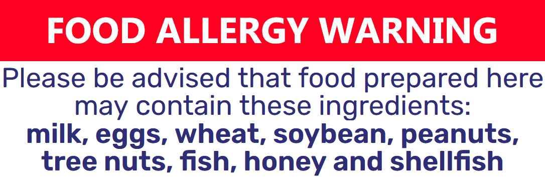 Harrisburg Shopping Food Allergy Warning